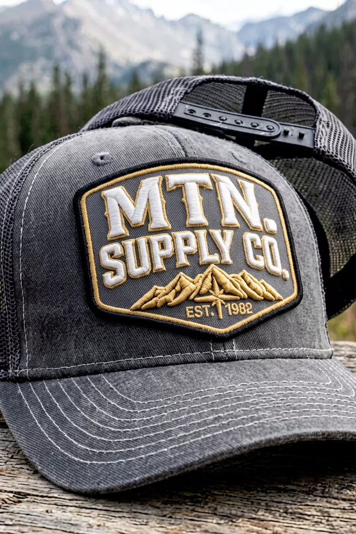3D puff embroidered trucker hat patch