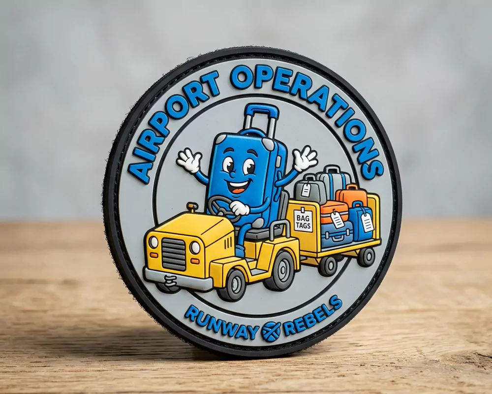 Airport Baggage Crew PVC Patch