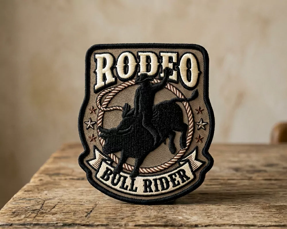 Bull Rider 3D Puff Patch