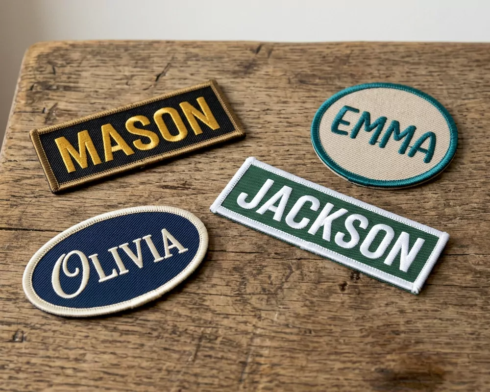 Casual Mixed Name Patch Collection