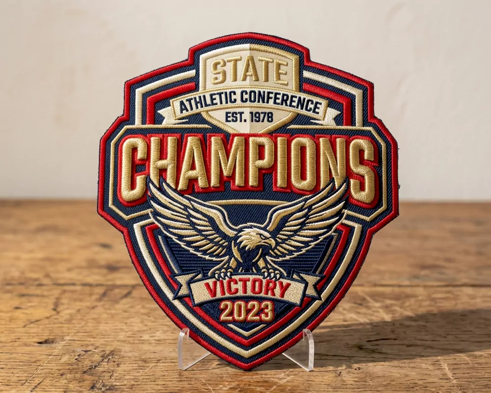 Championship Shield 3D puff Embroidered patch