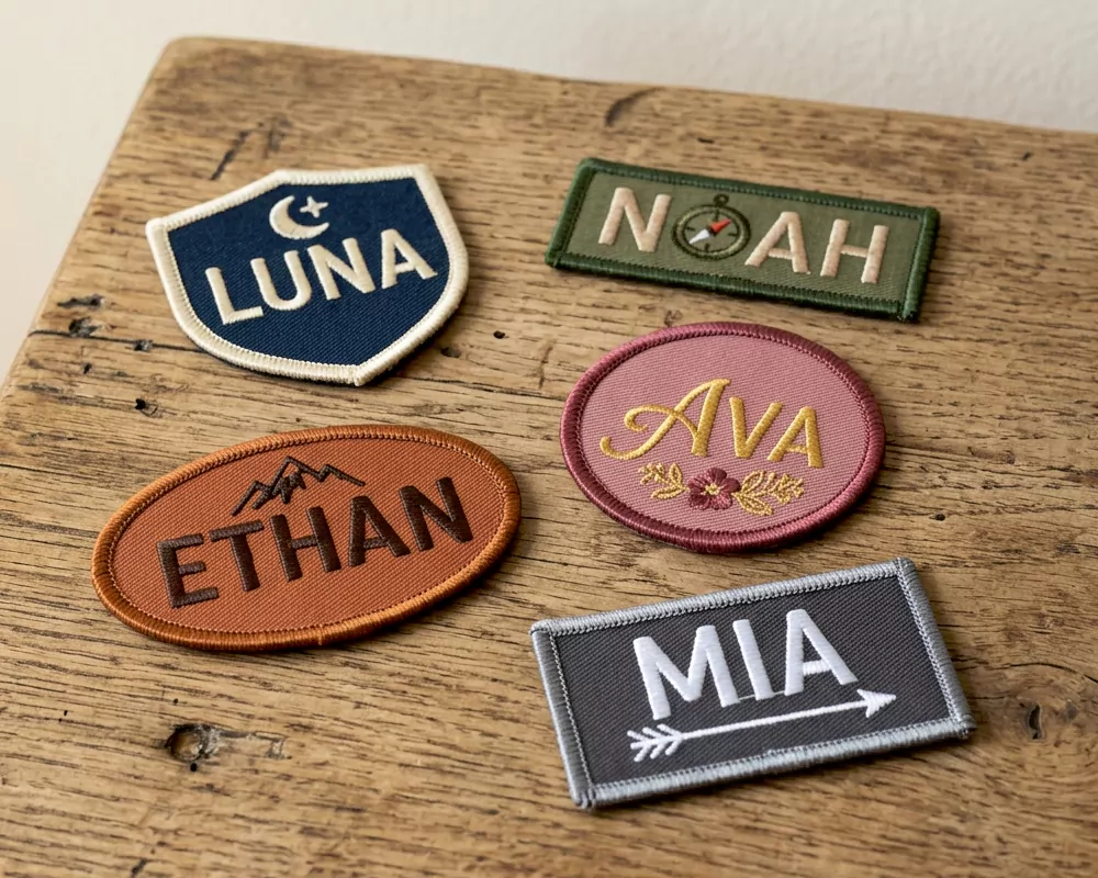 Colorful Name Patch Assortment