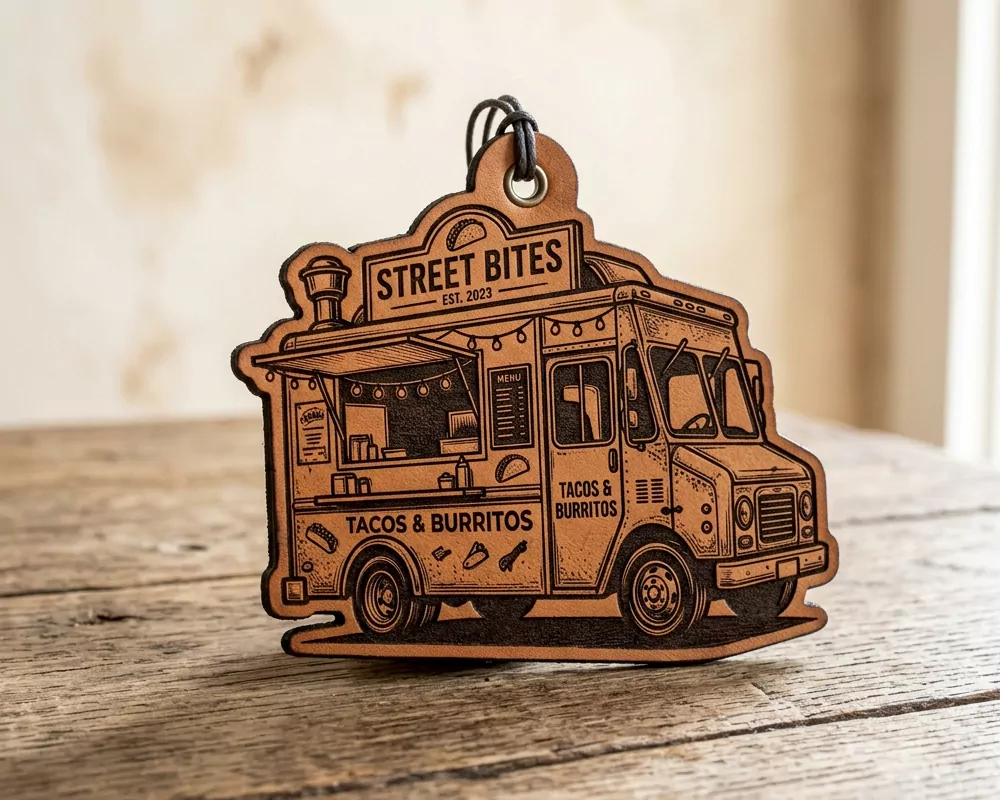 Food Truck Leather Patch