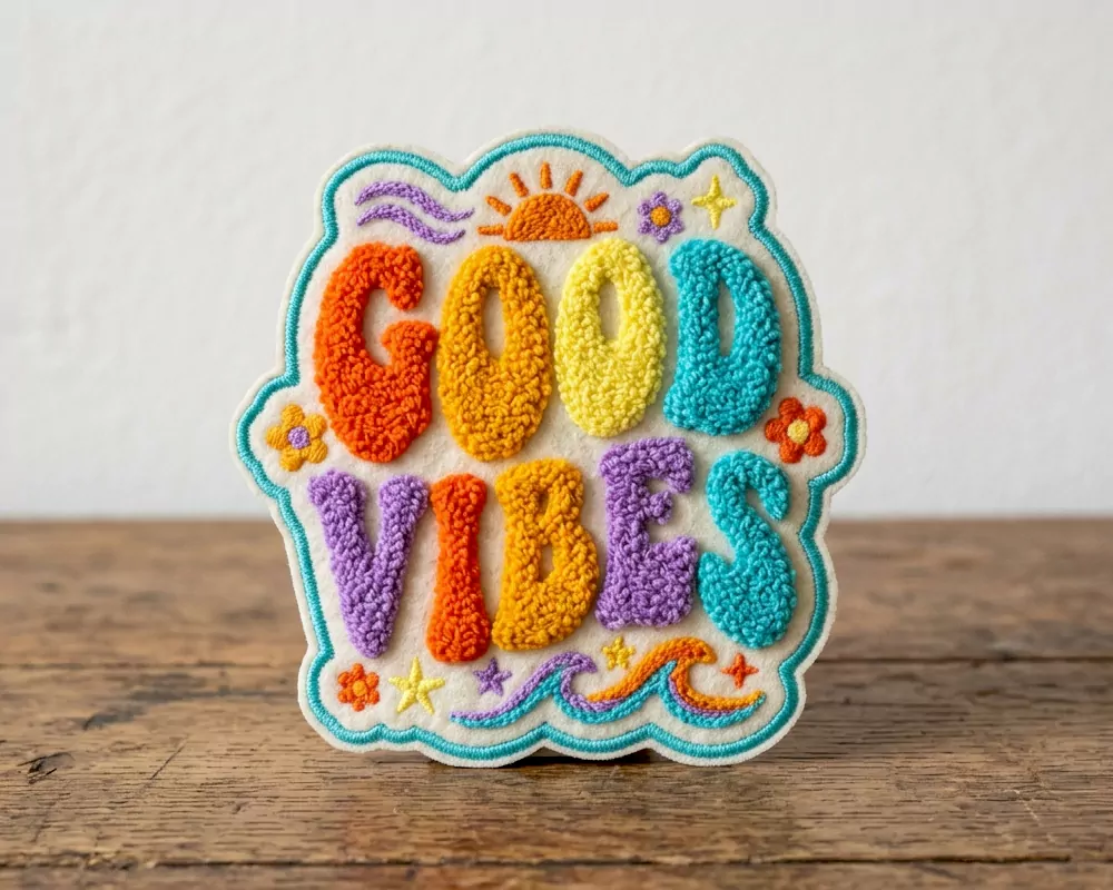 GOOD VIBES Chenille Patch