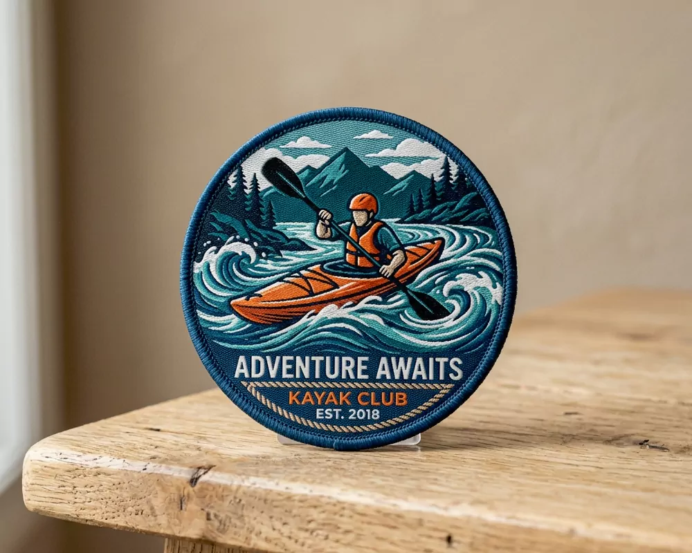 Kayaking Adventure Woven Patch