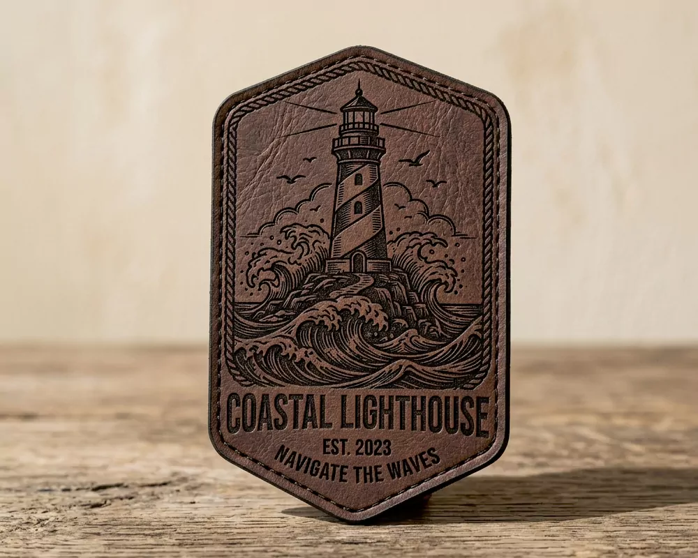 Lighthouse Faux Leather Patch