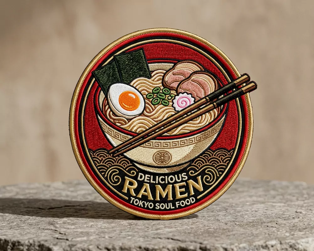 Ramen Bowl Embroidery Patch