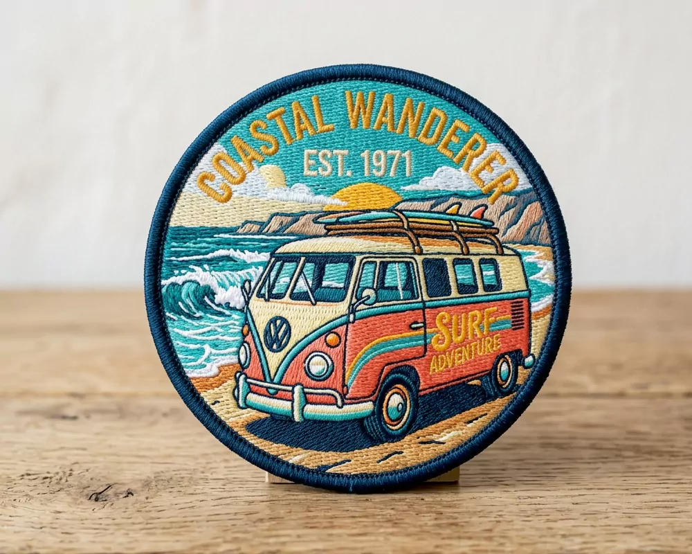 Retro Surf Van Embroidery Patch