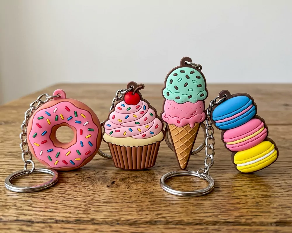 Sweet Treat Collection PVC Rubber Keychains