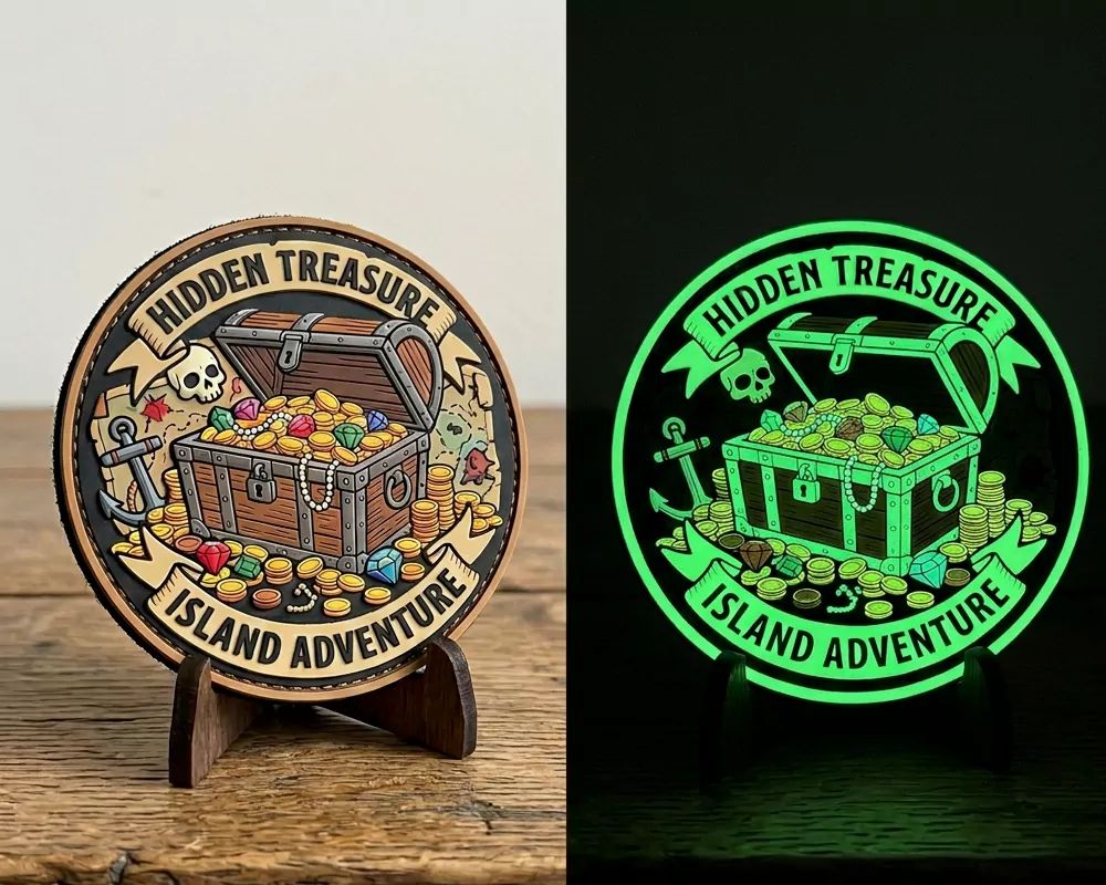 Treasure Chest Glow PVC Patch