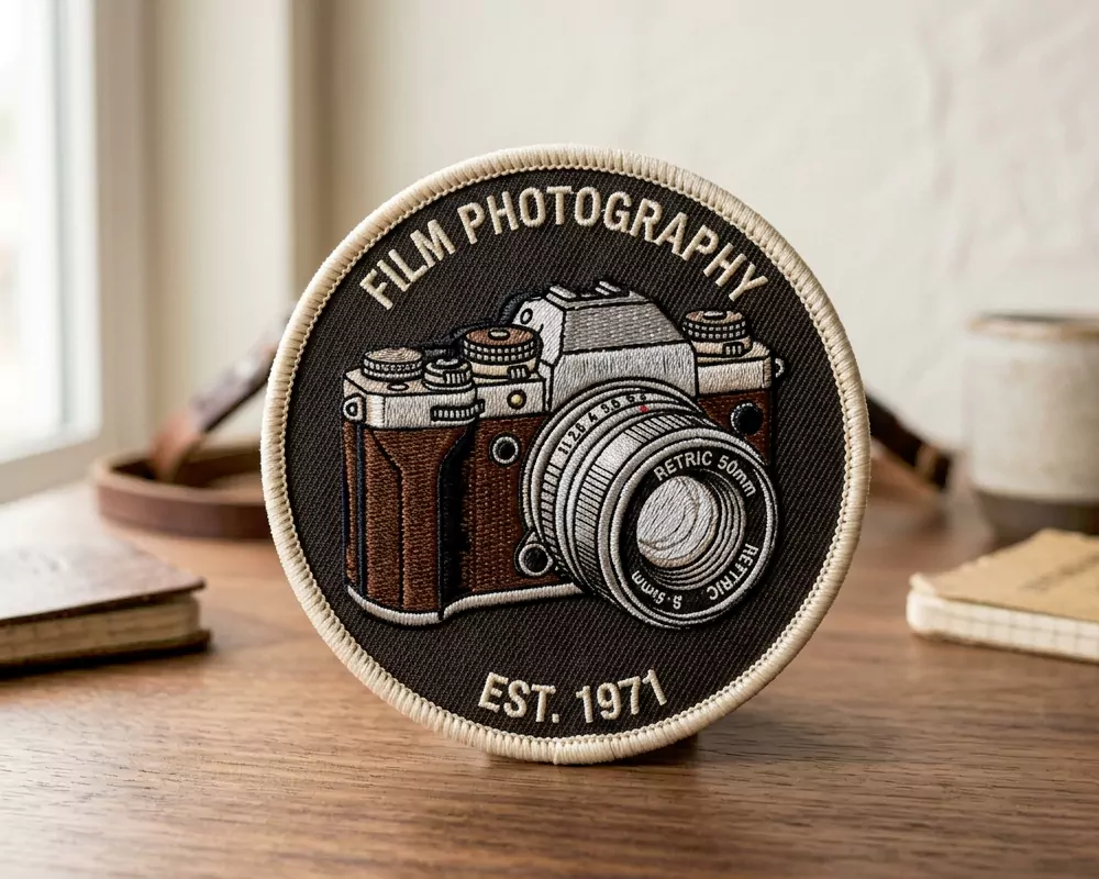 Vintage Camera Embroidery Patch