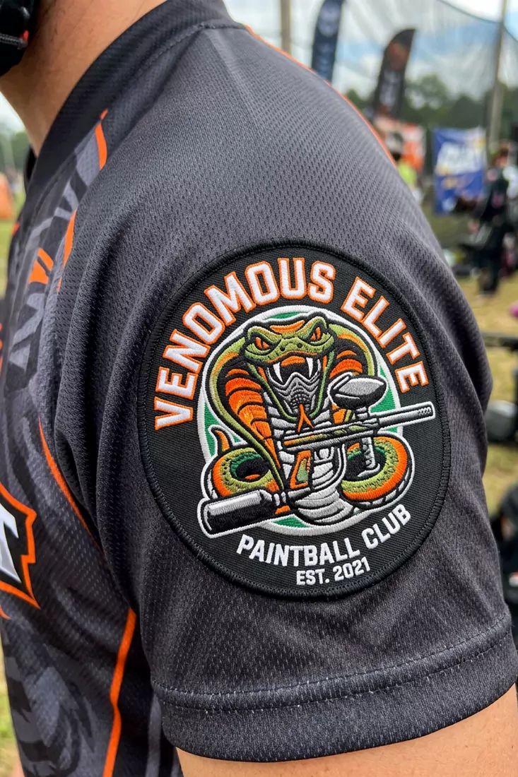 custom embroidered paintball team patch