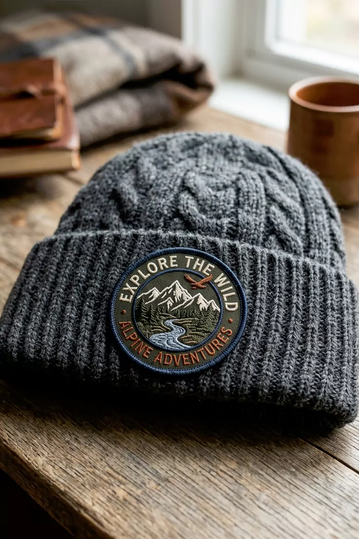explore the wild beanie patch